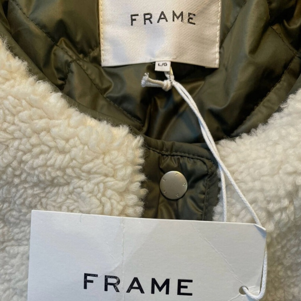 FRAME NWT Oversized Army Liner Jacket - Beautiful and RARE! - Picture 14 of 15